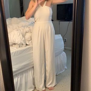 white jumpsuit